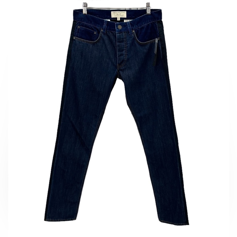 Marc by Marc Jacobs MJ 117 Low Rise Slim Tapered Mixed Media Chino Jeans - 30x34